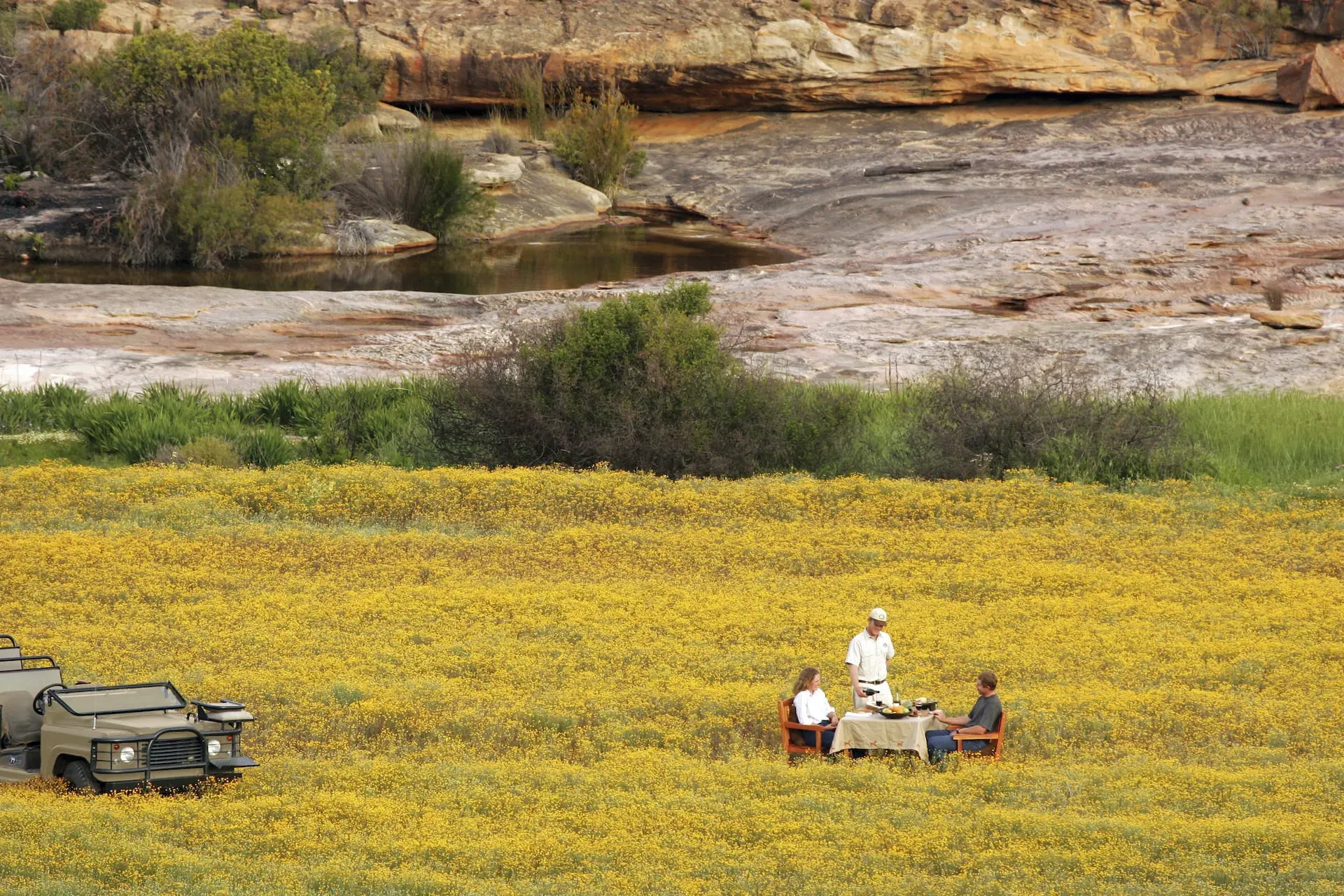 Picknick in het Bushman’s Kloof Wilderness Reserve # FOTO - Bushman's Kloof Wilderness Reserve _ Wellness Retreat.Bushmans Kloof Picnic Experience