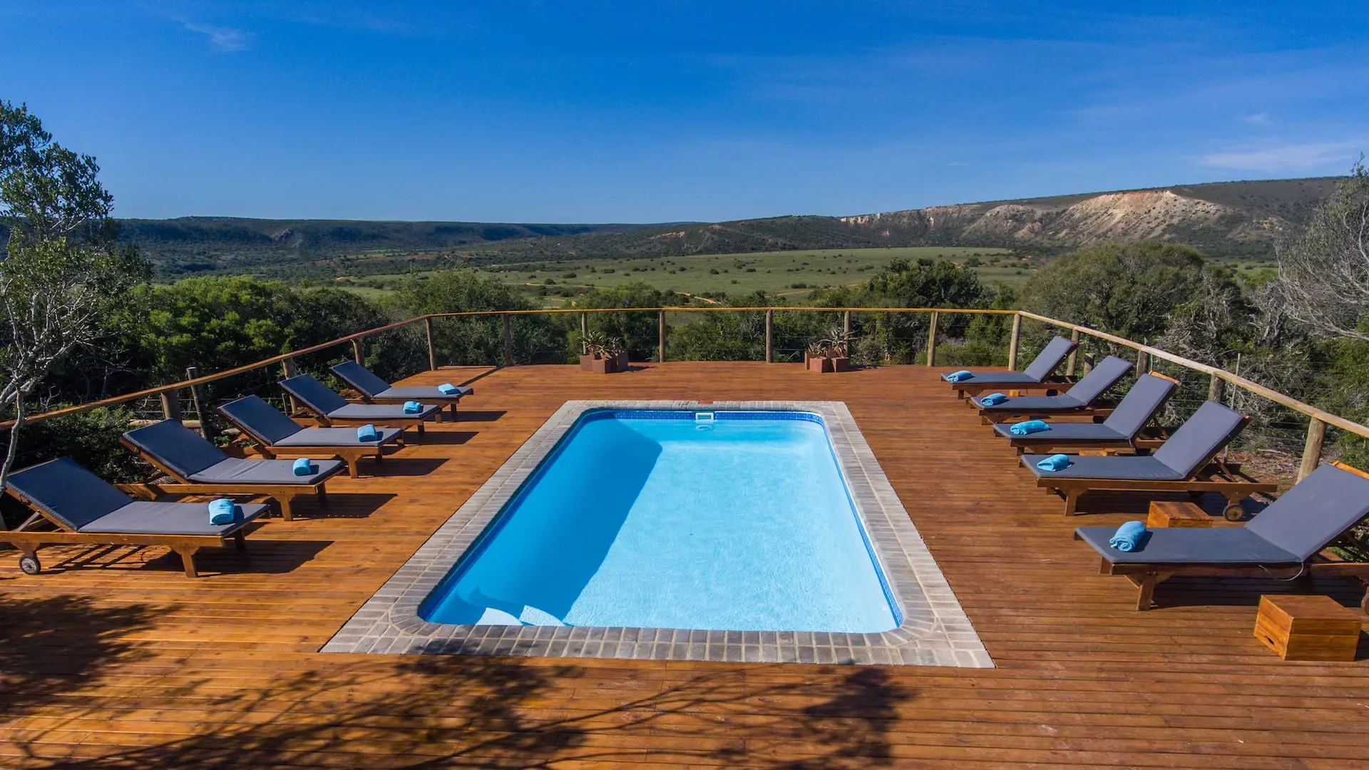 Tijd voor ontspanning in het Amakhala Game Reserve # FOTO - Woodbury Tent - New Pool
