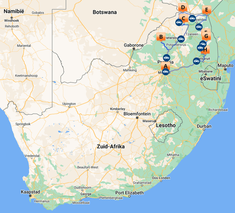 Afwisselende safari in Zuid-Afrika