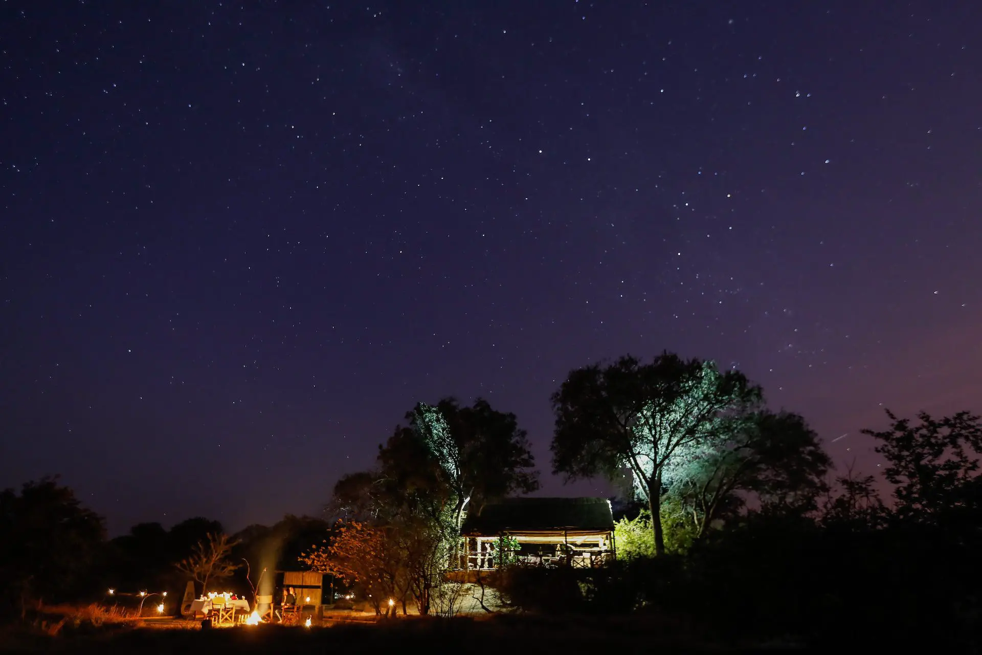 Prachtige sterrenhemel in het Kafue National Park